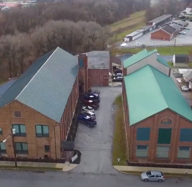 Aerial shot of China Custom Component campus.